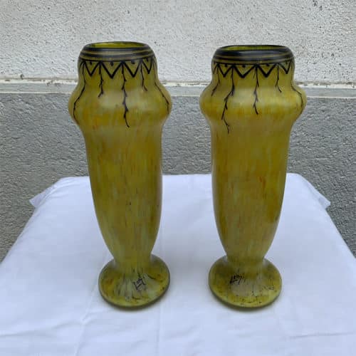 Paire de vases François Theodore Legras